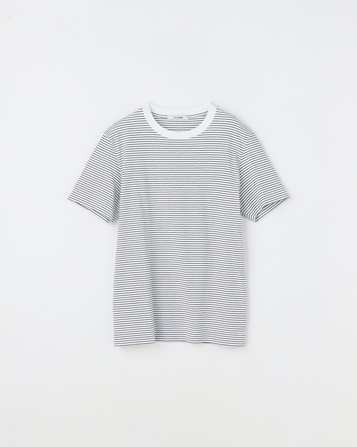 72/2コットン天竺 マイクロボーダーTシャツ SL10S-T1142