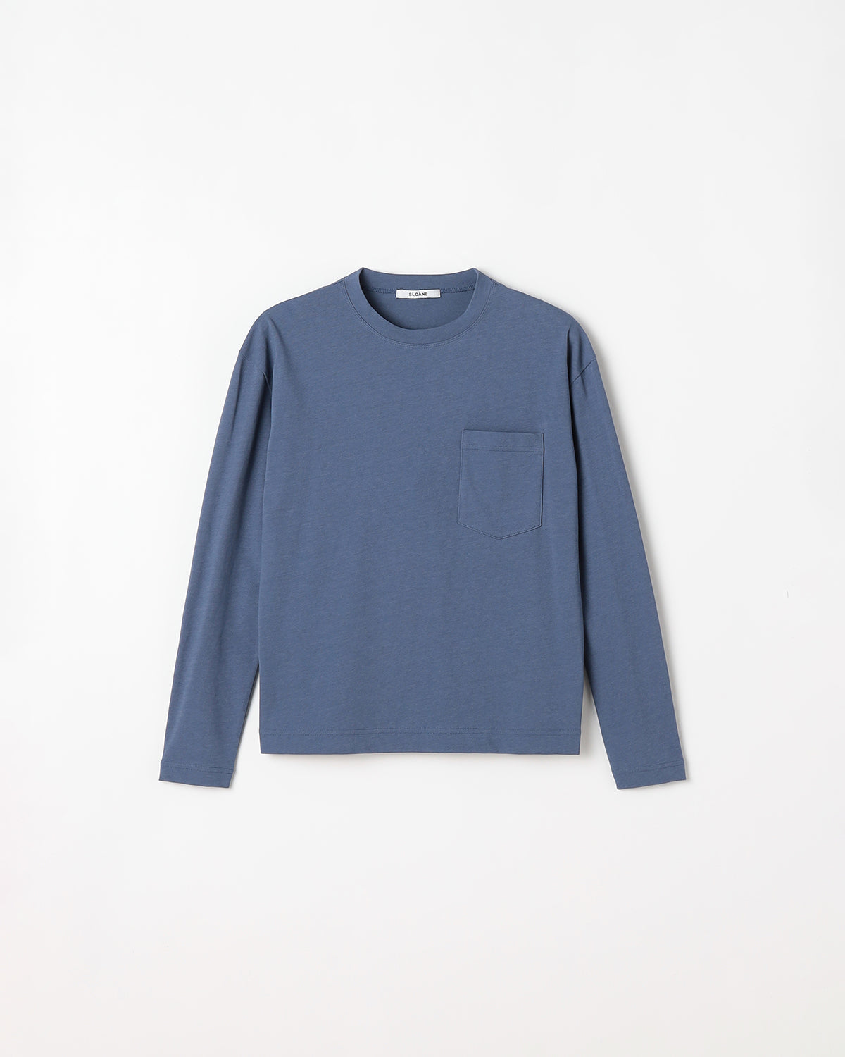 コットンツイル編み 長袖ポケットTシャツ SL10S-T1145