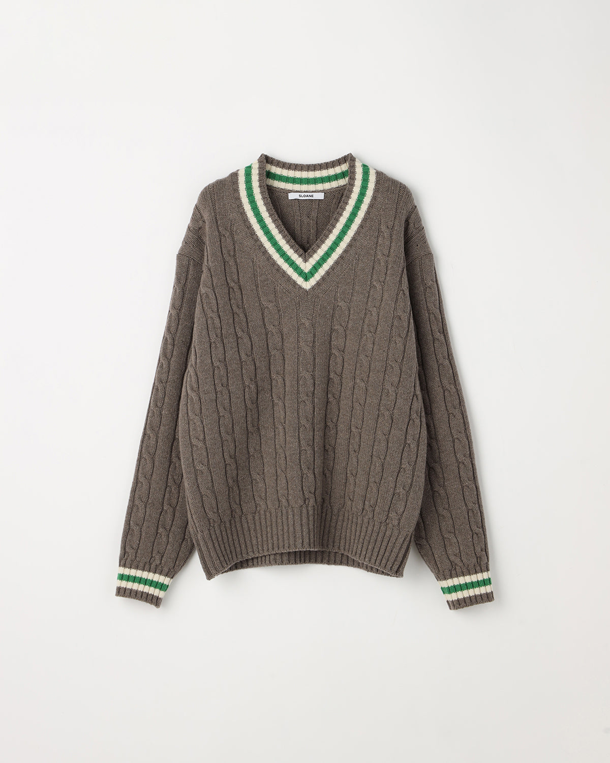 5G チルデン エクストラファインベイビーメリノウール V ネック SL10W-937