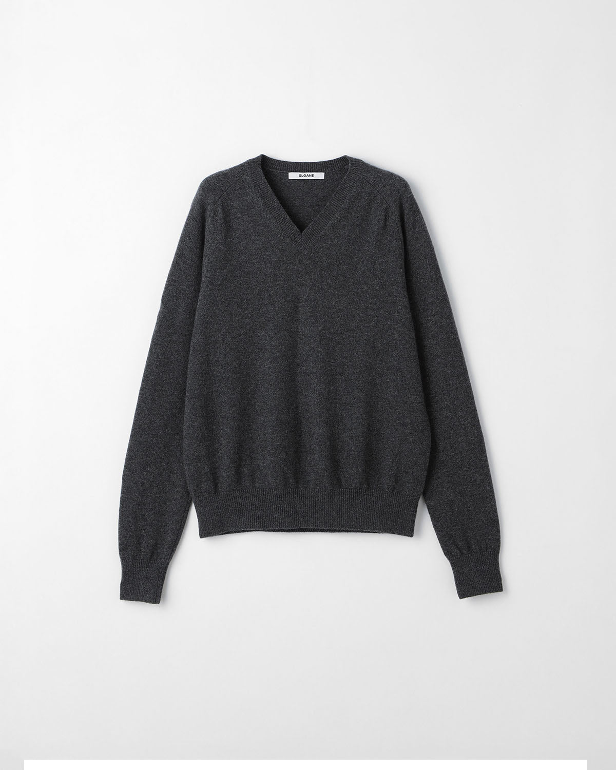 10G天竺 エクストラファインメリノウール×カシミア ラグランスリーブ V