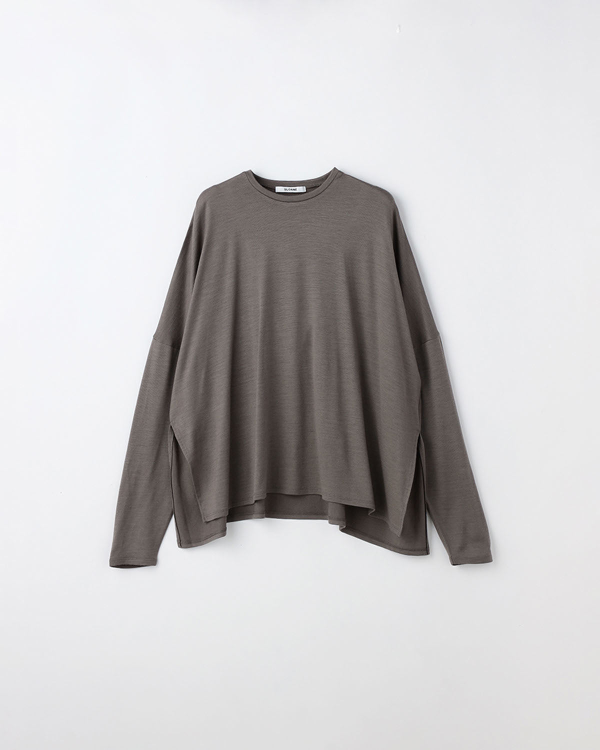 ウール天竺 ワイドシルエット長袖Tシャツ SL10W-T1039