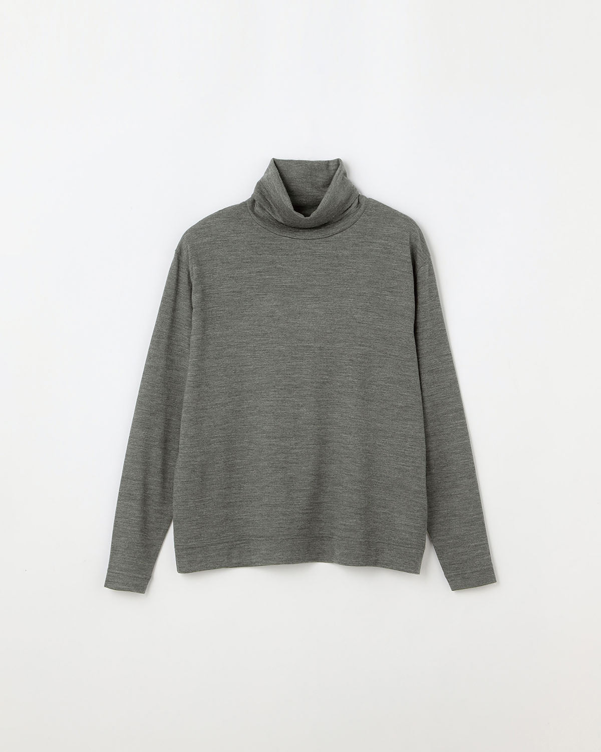 ウール天竺 ニットタートルネック長袖Tシャツ SL10W-T1056