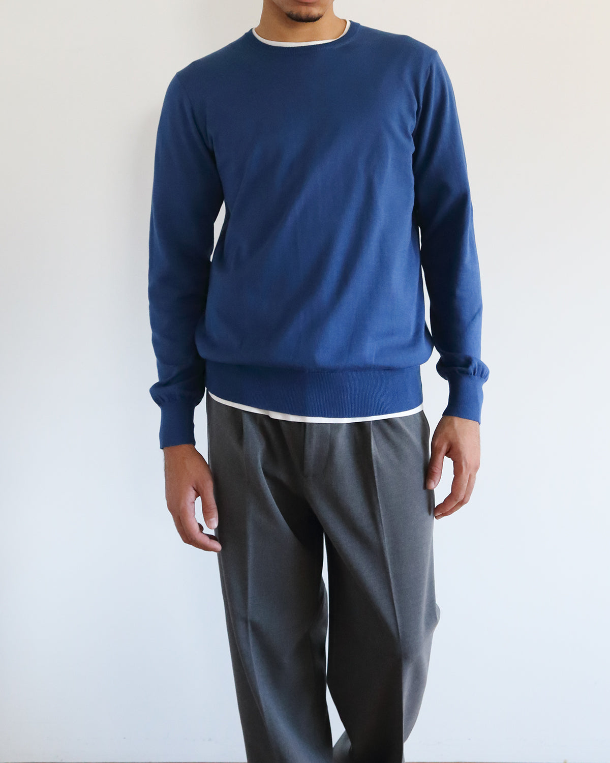 ブルー H178cm 着用サイズ:4