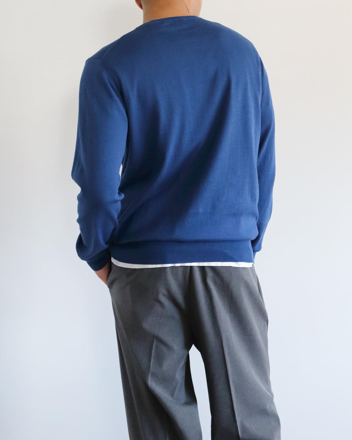 ブルー H178cm 着用サイズ:4