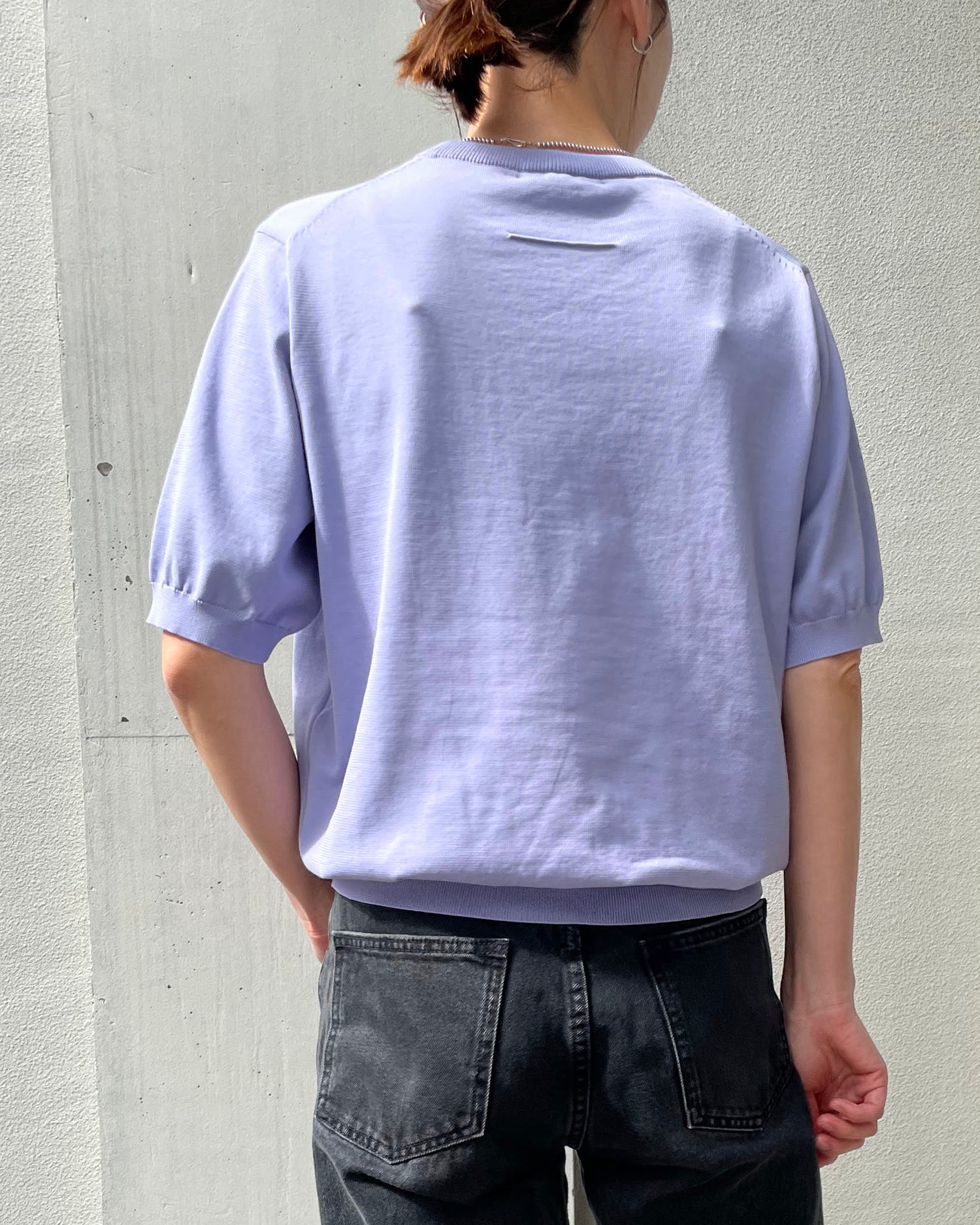 【UNISEX】18G二重臼天竺 ポリエステル×キュプラ×コットン 半袖クルーネック SL8S-613