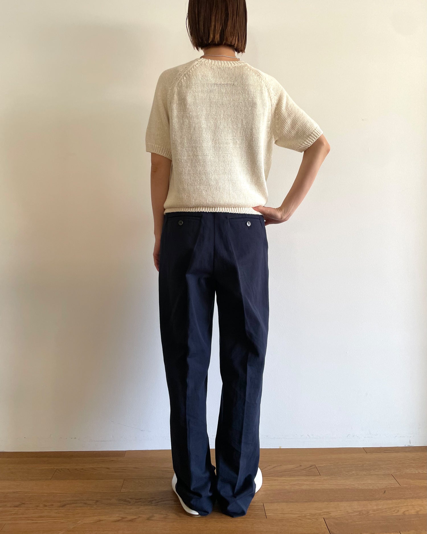 コットン×リネン ワイドレッグパンツ SL8S-P742 OUTLET