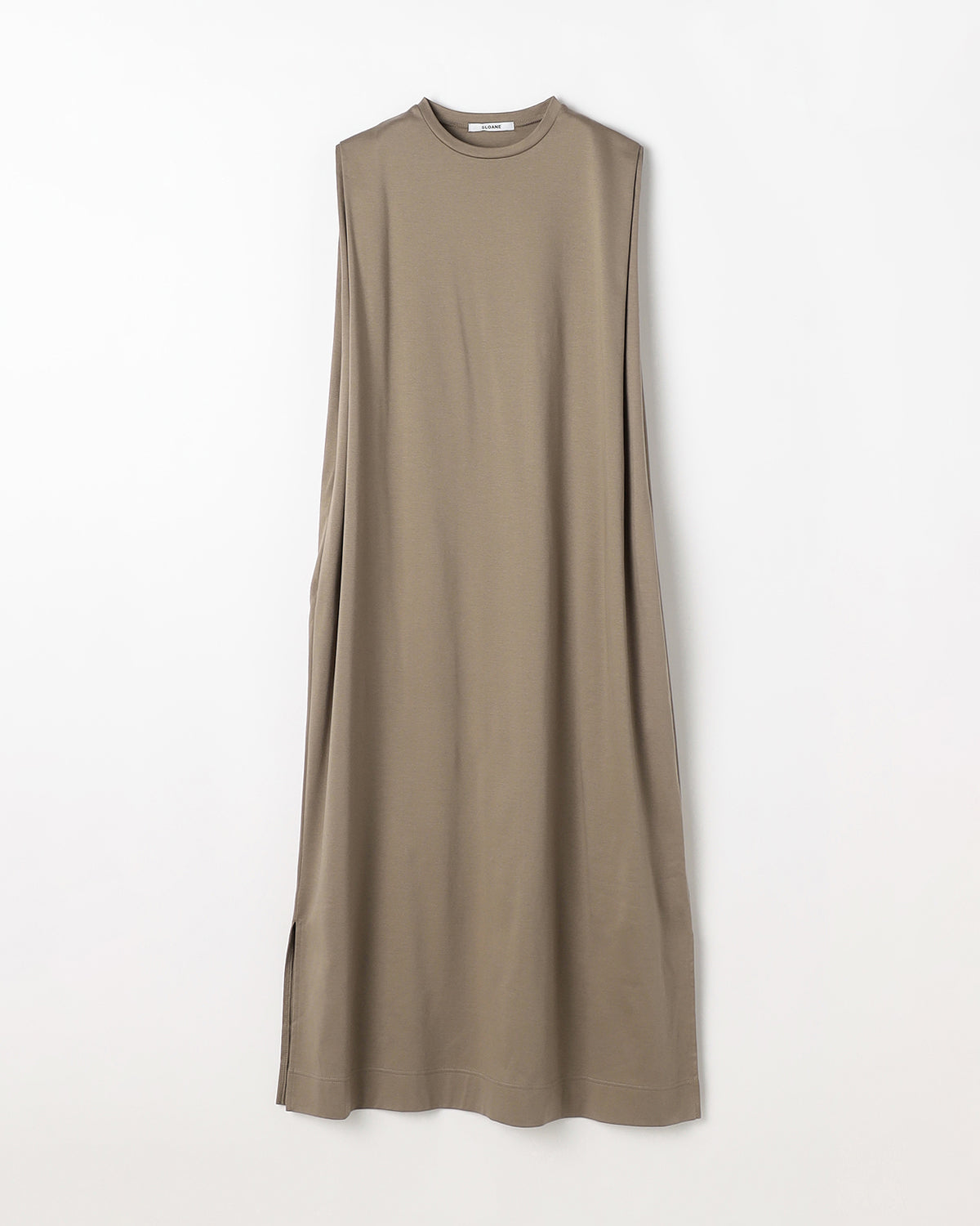 コットンコンパクトスーピマポンチ タックショルダーワンピース SL8S