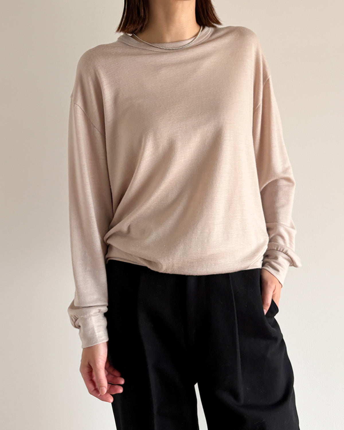 ベージュ H160cm 着用サイズ:2