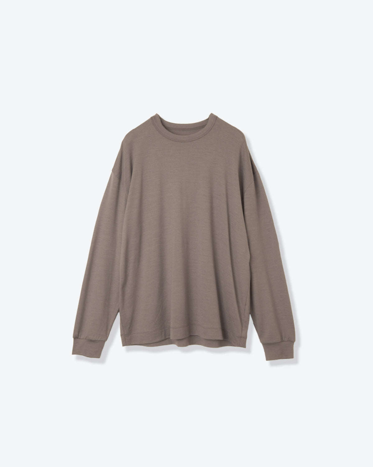 ウール天竺 ニット長袖Tシャツ SL9S-T896-W10