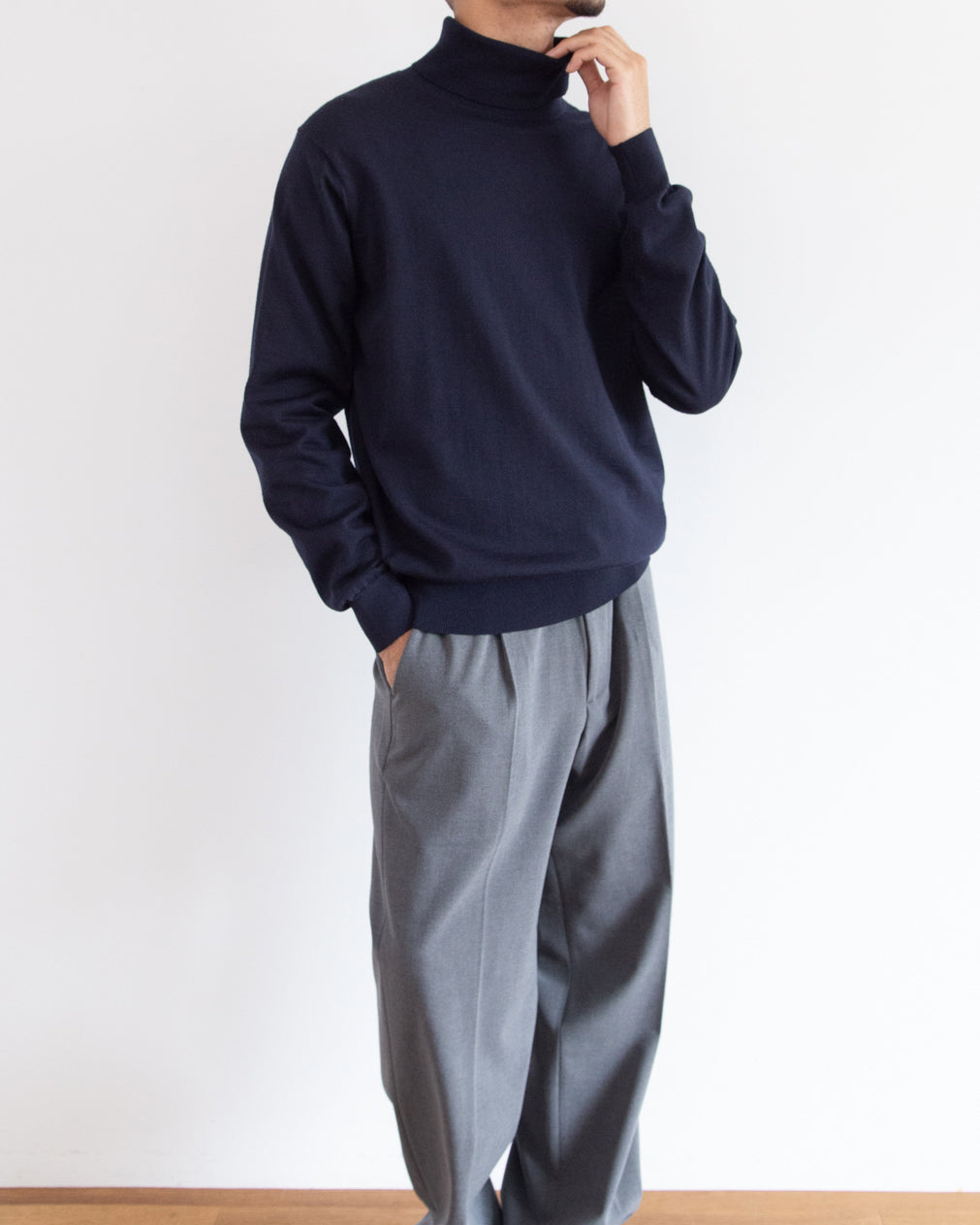 ネイビー H178cm 着用サイズ:5
