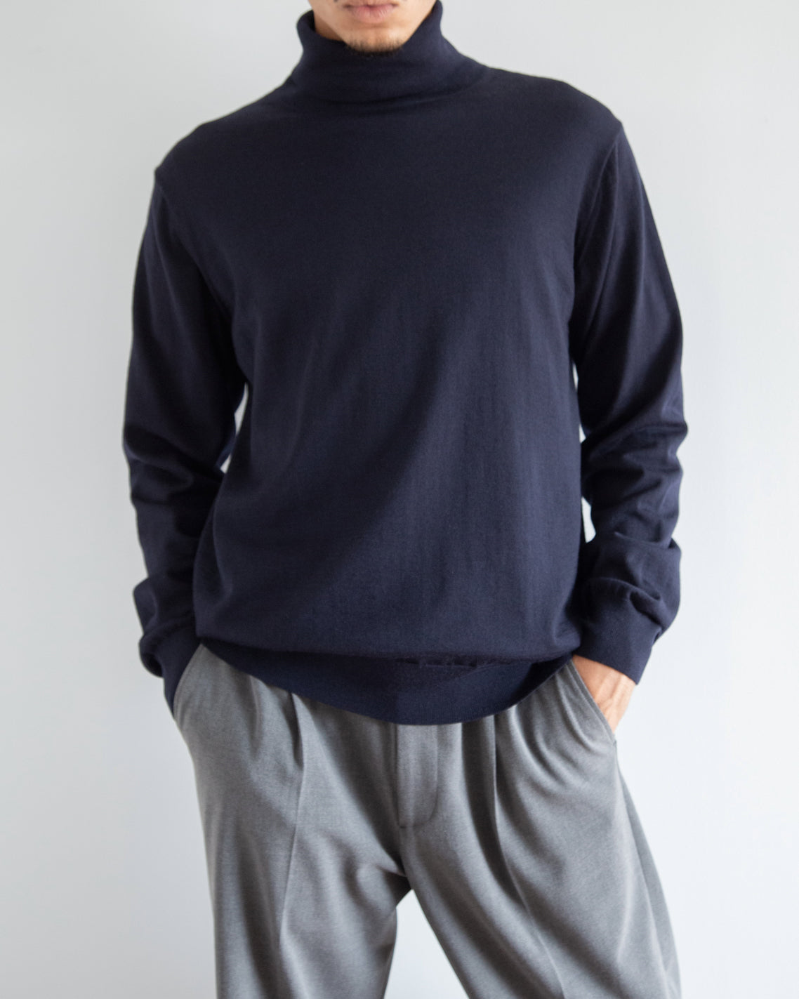 ネイビー H178cm 着用サイズ:5