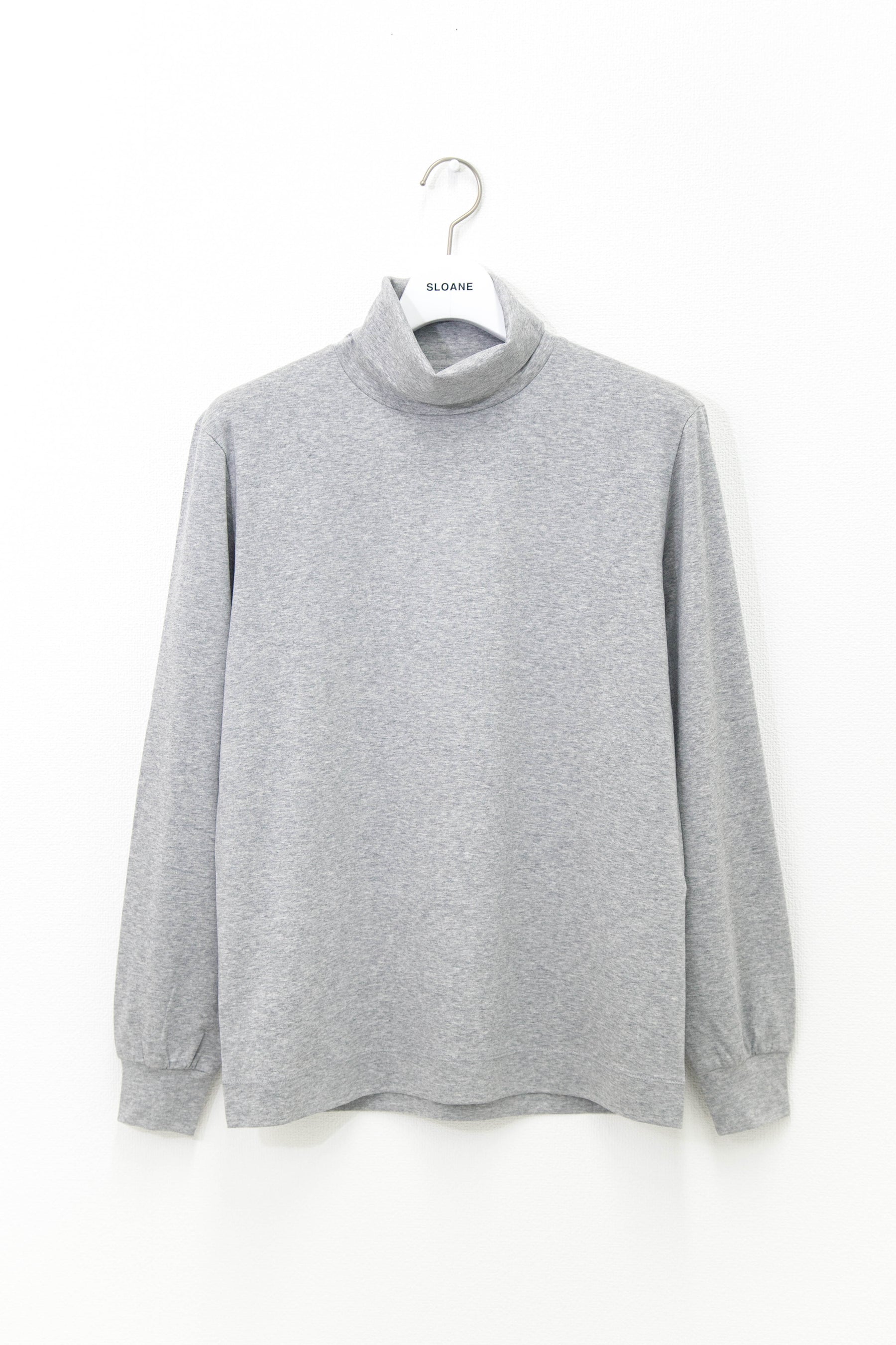 60/1 スーピマスムース タートルネック長袖Tシャツ SL2S-079