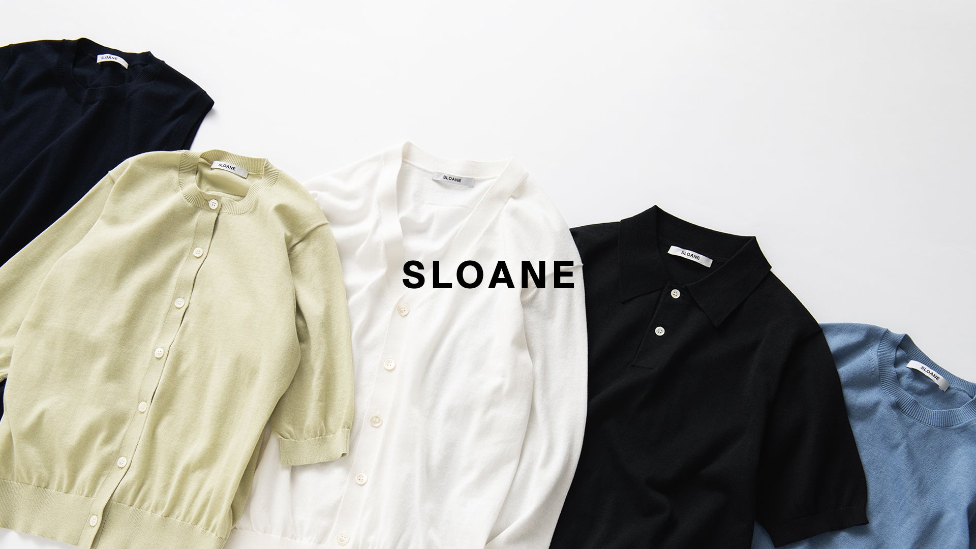 スローン　定番ニット　キャメルブラウン　コットン THE SHOP SLOANE｜SLOANE 公式ONLINE SHOP