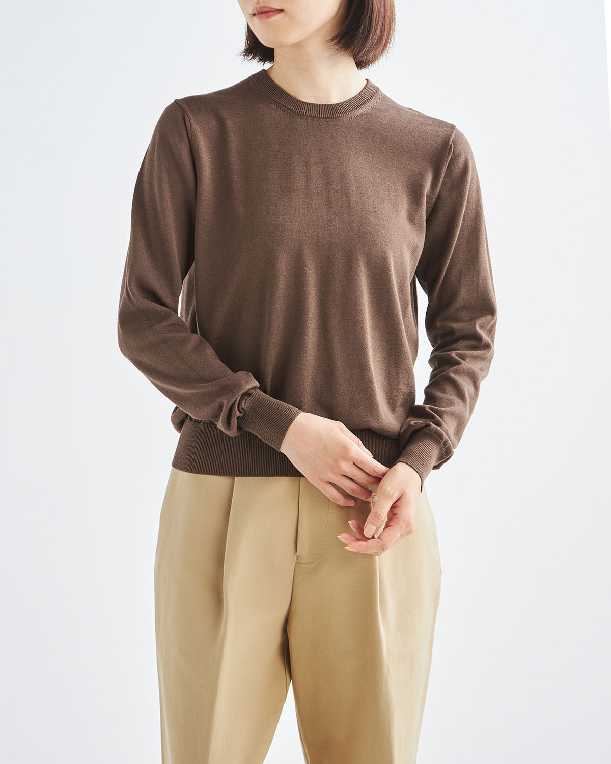 ブラウン　H166cm　着用サイズ：2