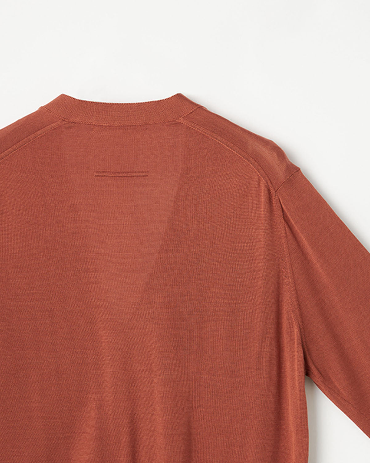 18G天竺 シルク Vネックカーディガン　SL10S-032