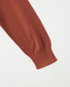 18G天竺 シルク Vネックカーディガン　SL10S-032