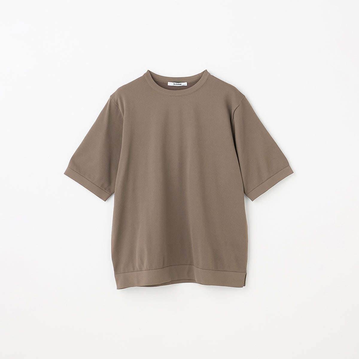 18G二重臼天竺 ポリエステル×キュプラ×コットン 半袖Tシャツ型クルー