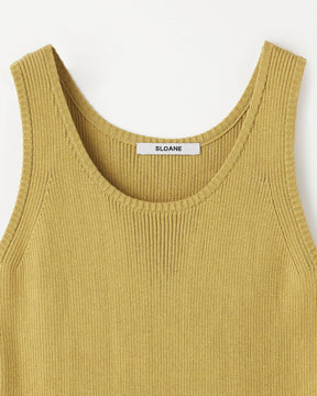 14Gリブ コットン Uネック タンクトップ　SL10S-1073