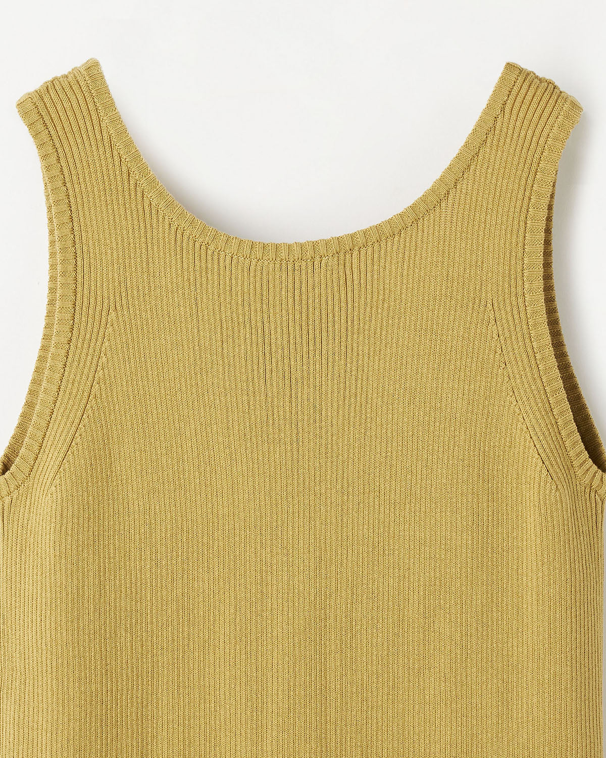 14Gリブ コットン Uネック タンクトップ　SL10S-1073