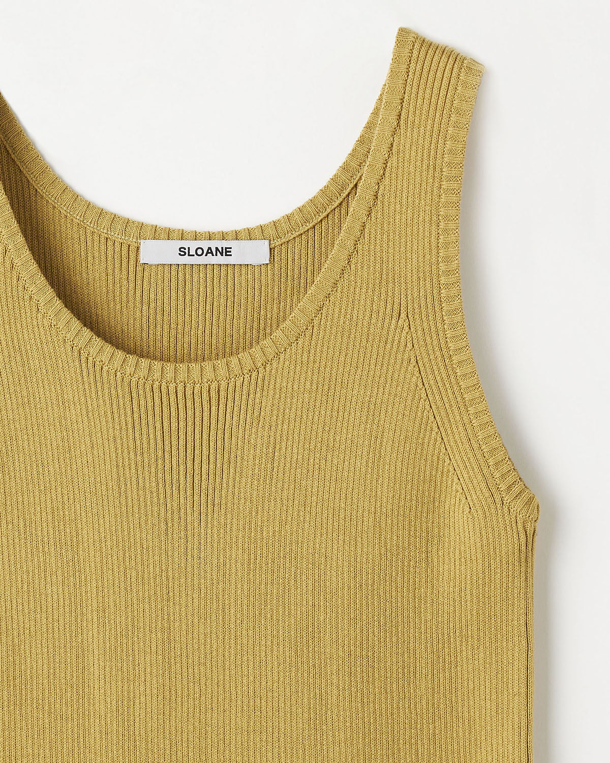 14Gリブ コットン Uネック タンクトップ　SL10S-1073