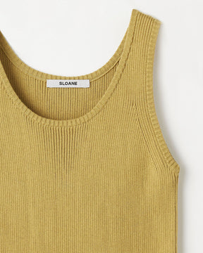 14Gリブ コットン Uネック タンクトップ　SL10S-1073