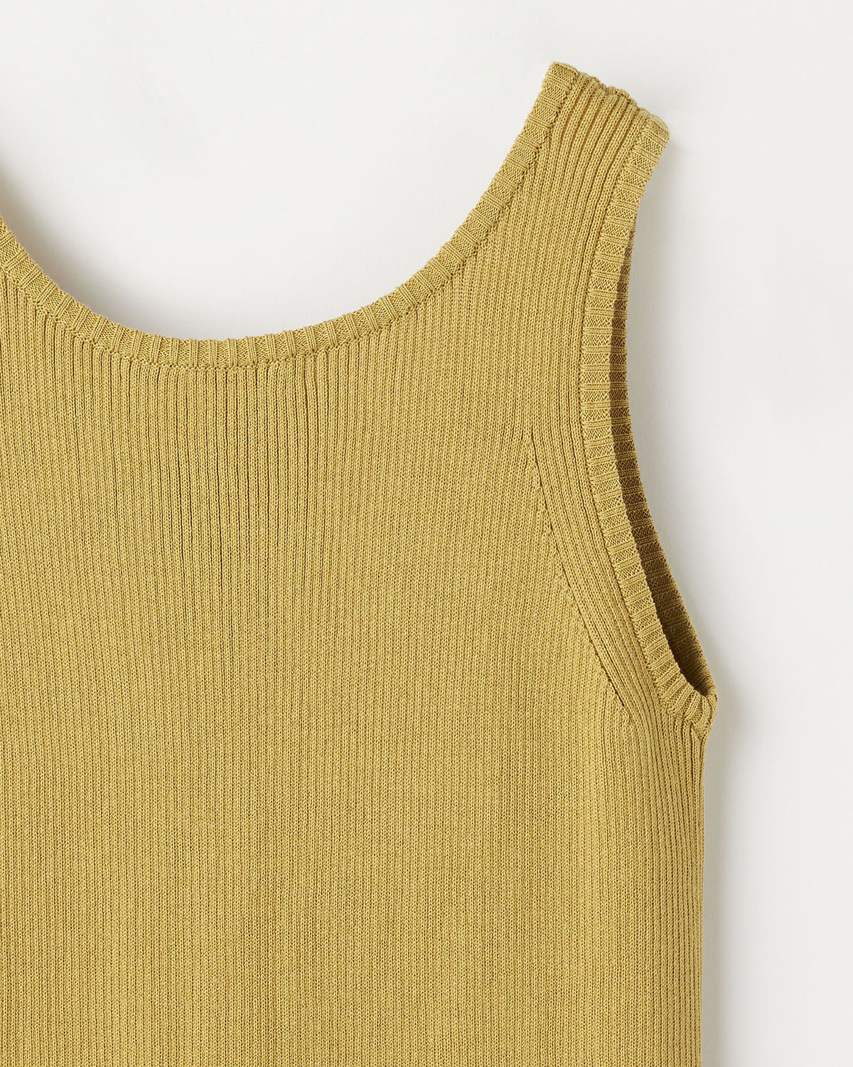 14Gリブ コットン Uネック タンクトップ　SL10S-1073