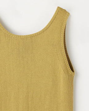 14Gリブ コットン Uネック タンクトップ　SL10S-1073