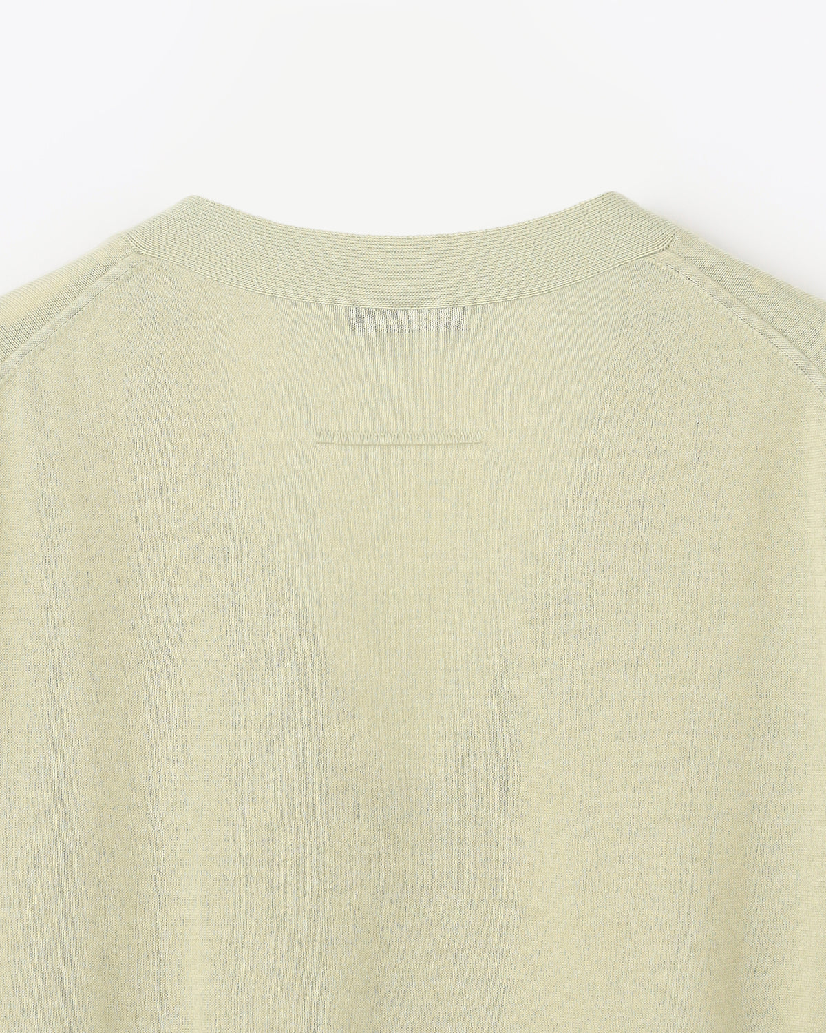 16G天竺 リサイクルポリエステル×コットン Vネックカーディガン 　SL10S-1077