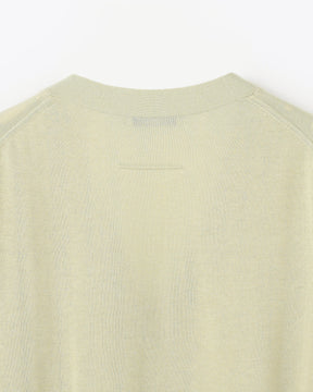 16G天竺 リサイクルポリエステル×コットン Vネックカーディガン 　SL10S-1077