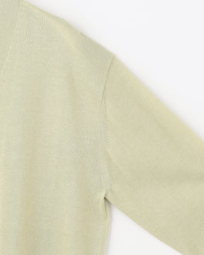 16G天竺 リサイクルポリエステル×コットン Vネックカーディガン 　SL10S-1077