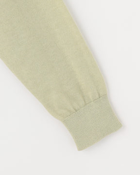 16G天竺 リサイクルポリエステル×コットン Vネックカーディガン 　SL10S-1077