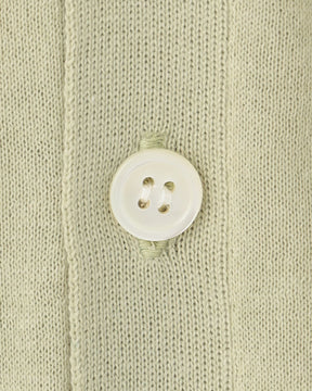 16G天竺 リサイクルポリエステル×コットン Vネックカーディガン 　SL10S-1077