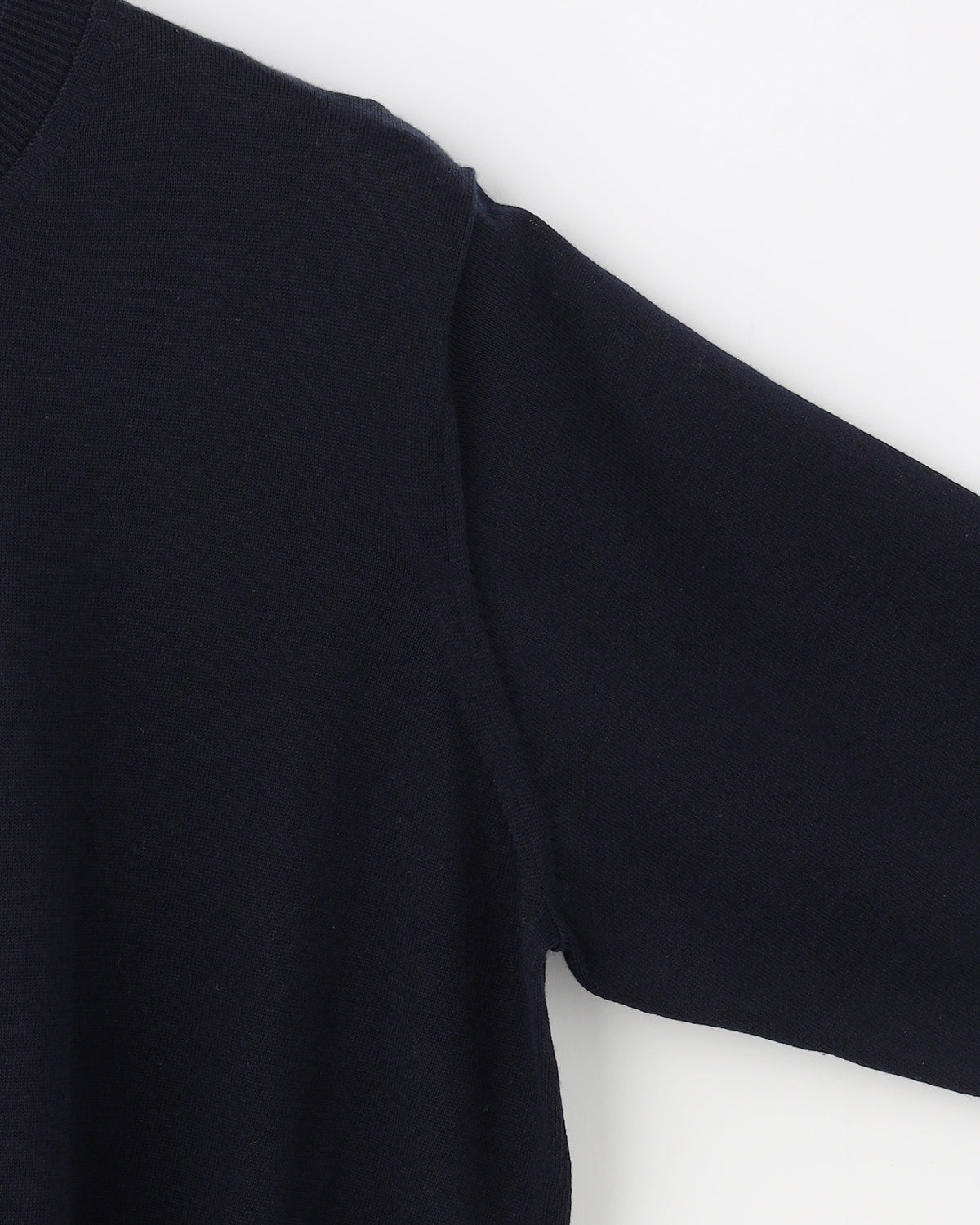 16G天竺 リサイクルポリエステル×コットン 6分袖 クルーネックカーディガン 　SL10S-1078