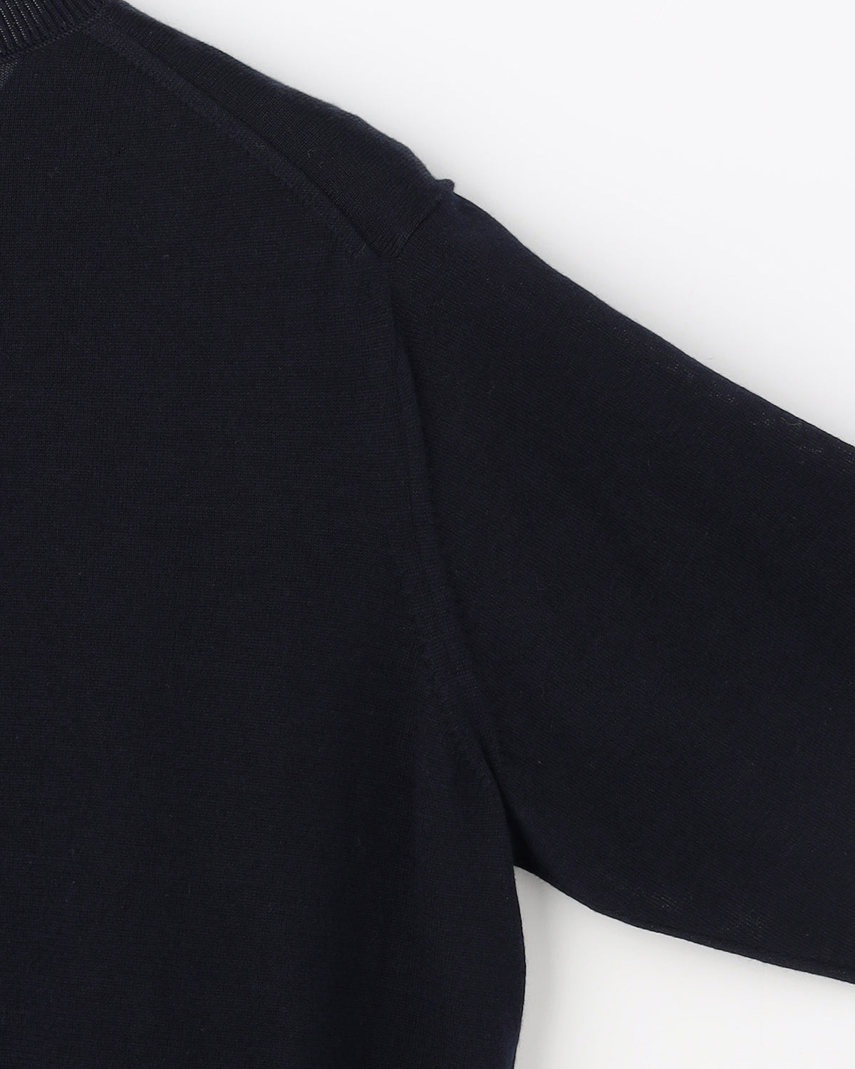 16G天竺 リサイクルポリエステル×コットン 6分袖 クルーネックカーディガン 　SL10S-1078