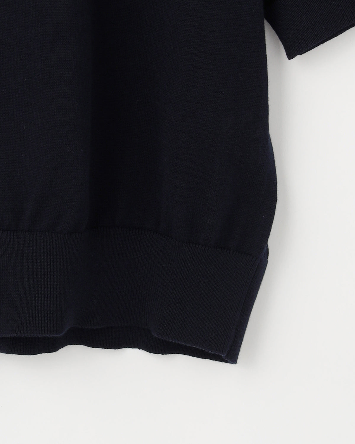 16G天竺 リサイクルポリエステル×コットン 6分袖 クルーネックカーディガン 　SL10S-1078