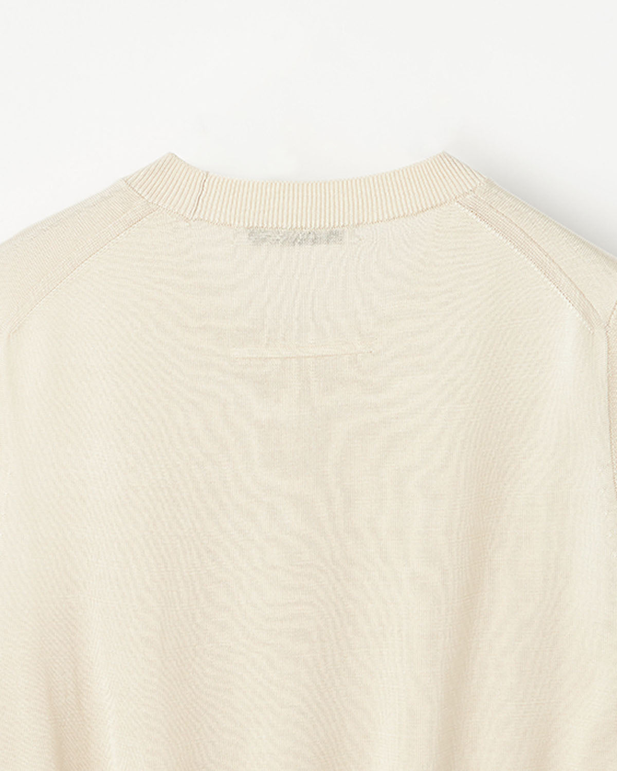 18G天竺 シルク ノースリーブ クルーネック　SL10S-1086