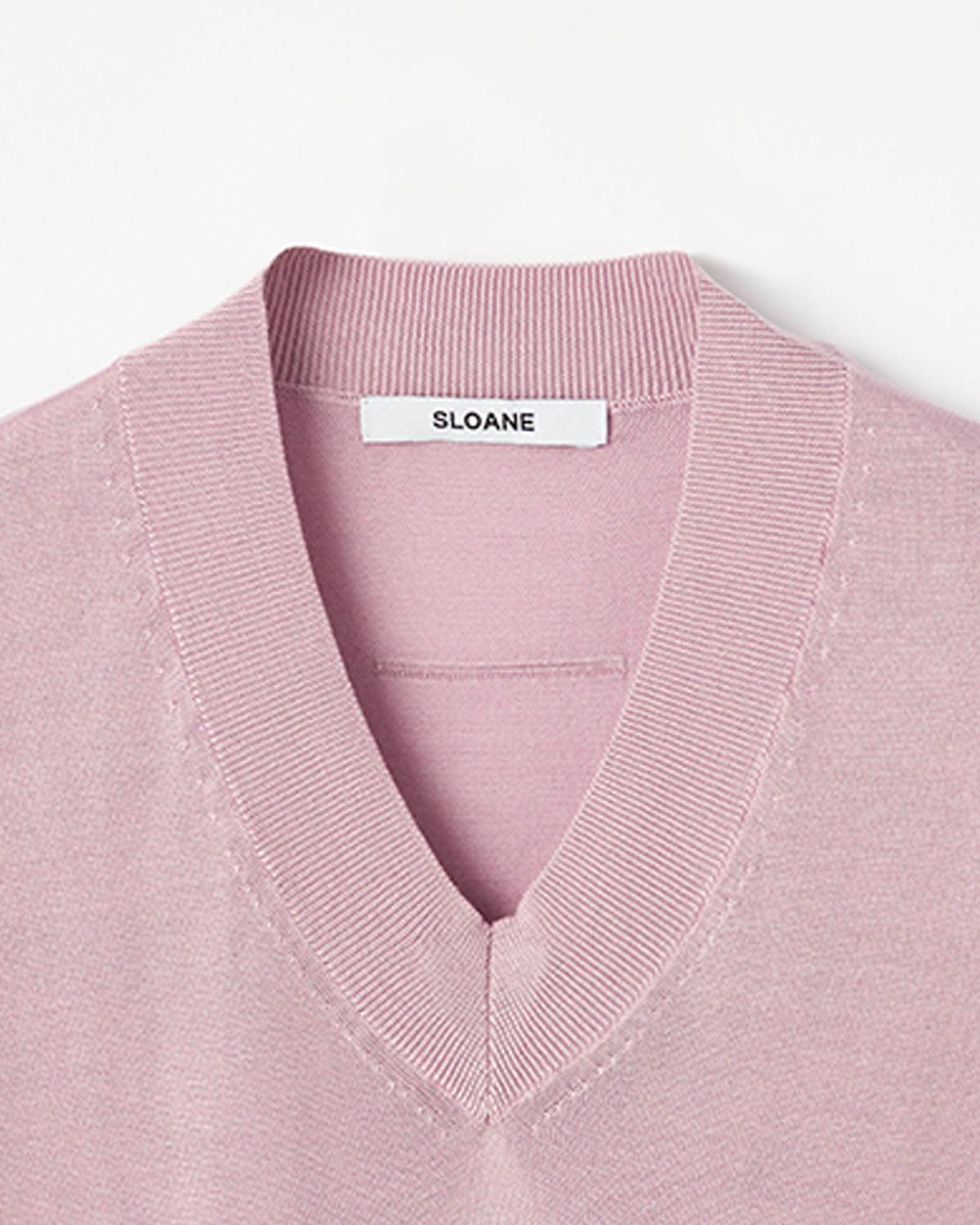 18G天竺 シルク  半袖Vネック　SL10S-1087