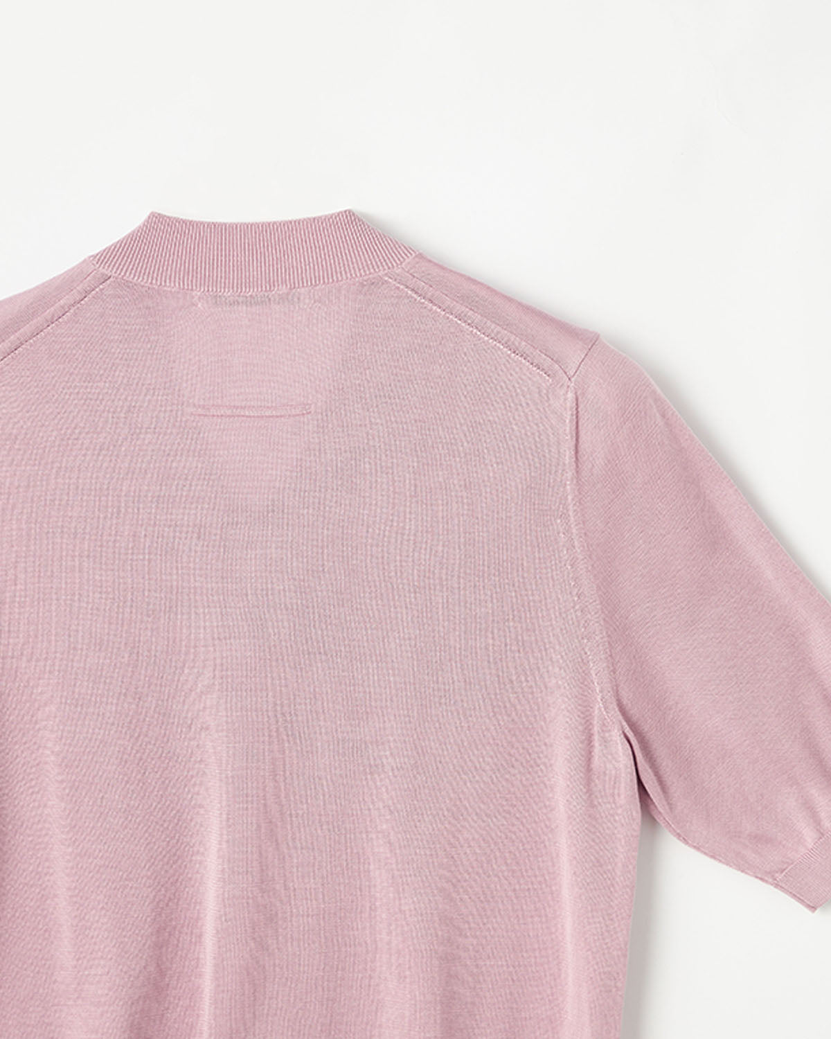 18G天竺 シルク  半袖Vネック　SL10S-1087