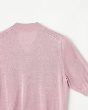 18G天竺 シルク  半袖Vネック　SL10S-1087