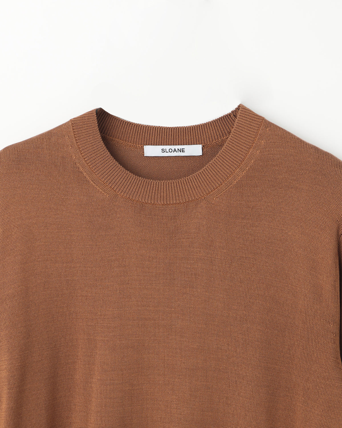 12G天竺 シルク クルーネック　SL10S-1095