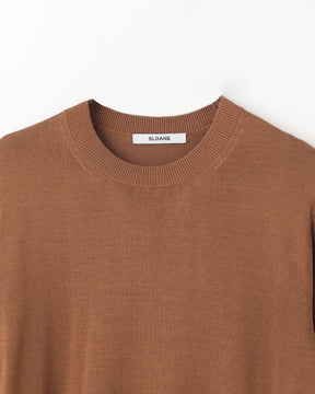 12G天竺 シルク クルーネック　SL10S-1095