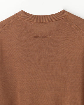 12G天竺 シルク クルーネック　SL10S-1095