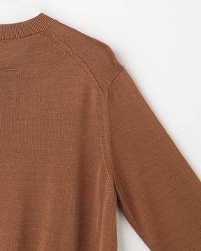 12G天竺 シルク クルーネック　SL10S-1095