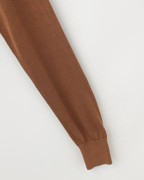 12G天竺 シルク クルーネック　SL10S-1095