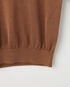 12G天竺 シルク クルーネック　SL10S-1095