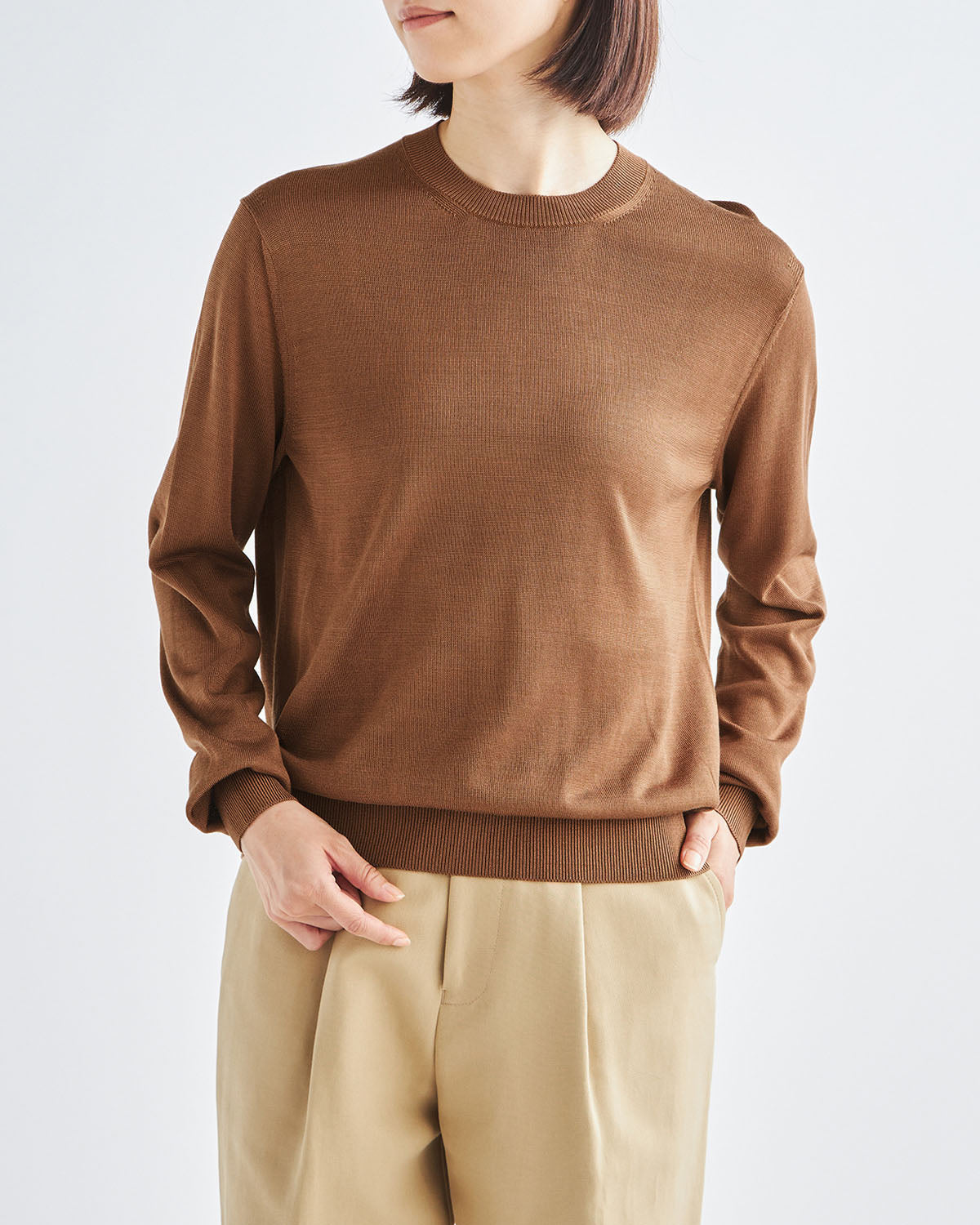 ブラウン　H166cm　着用サイズ：2