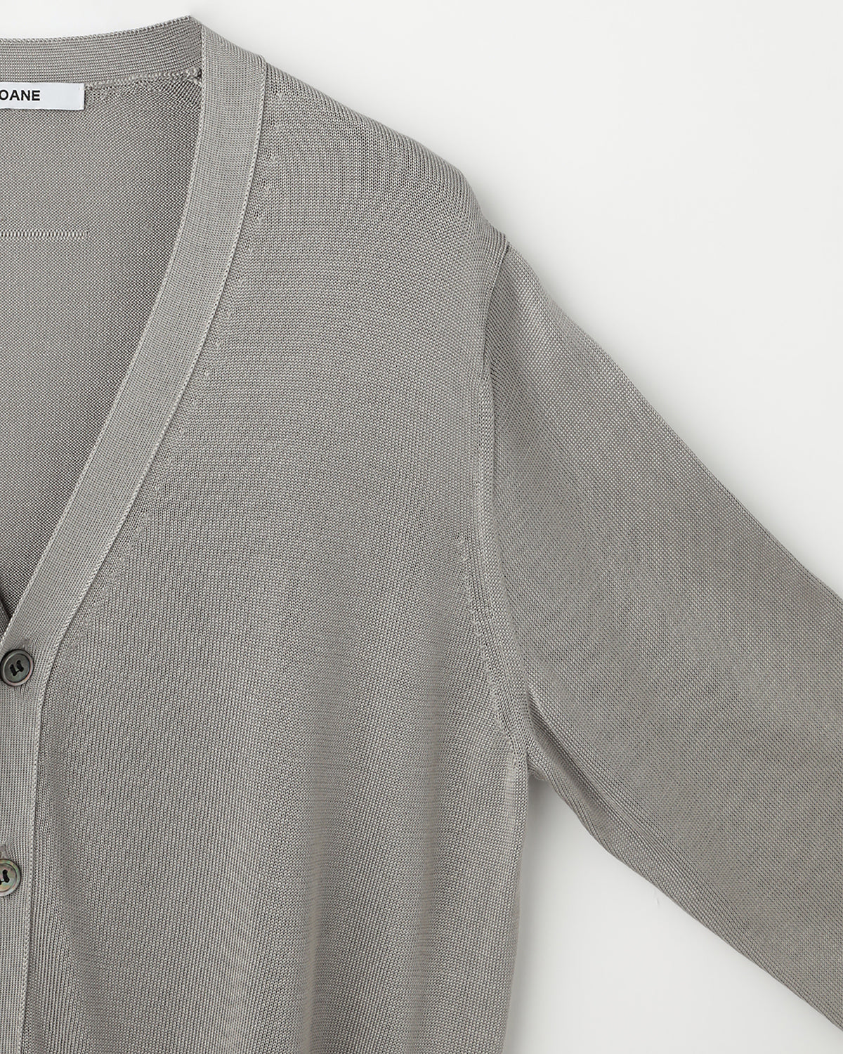 12G天竺 シルク Vネックカーディガン　SL10S-1097