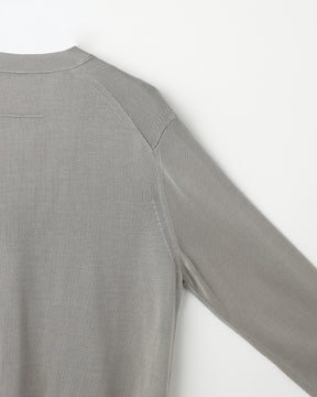 12G天竺 シルク Vネックカーディガン　SL10S-1097