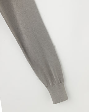 12G天竺 シルク Vネックカーディガン　SL10S-1097