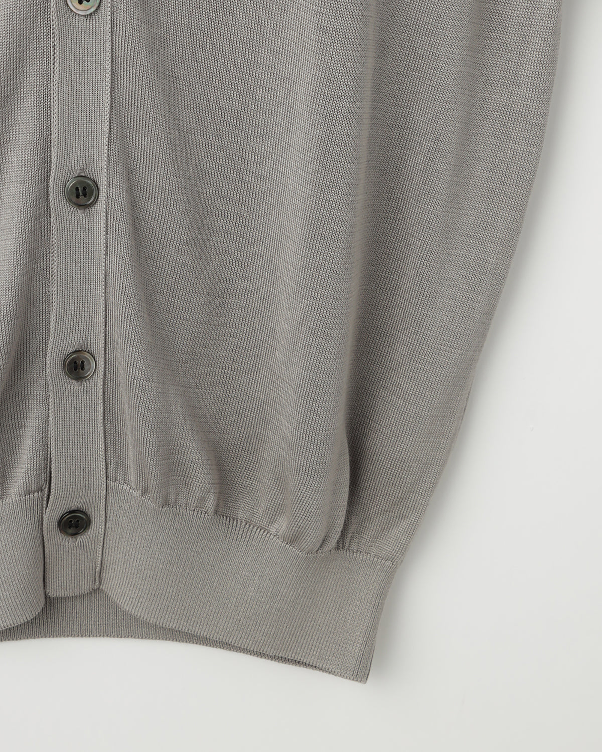 12G天竺 シルク Vネックカーディガン　SL10S-1097